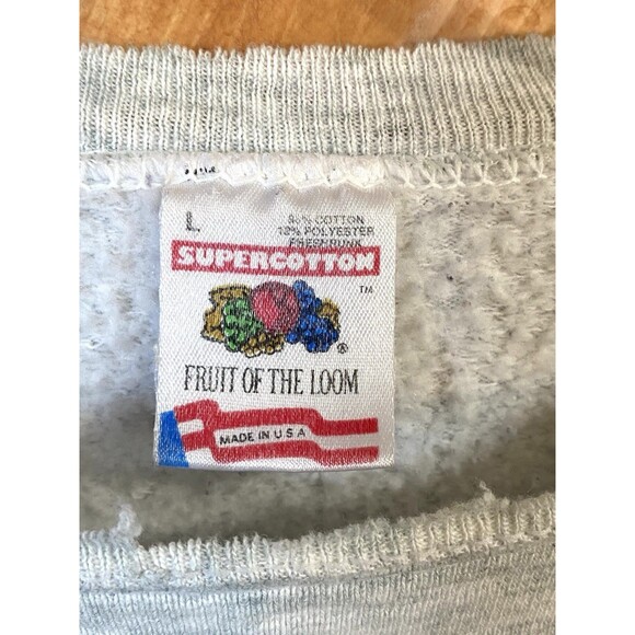 Vtg 1993 UNC Tar Heels Sweatshirt Championship Made In USA Sz Large Basketball - Picture 4 of 15